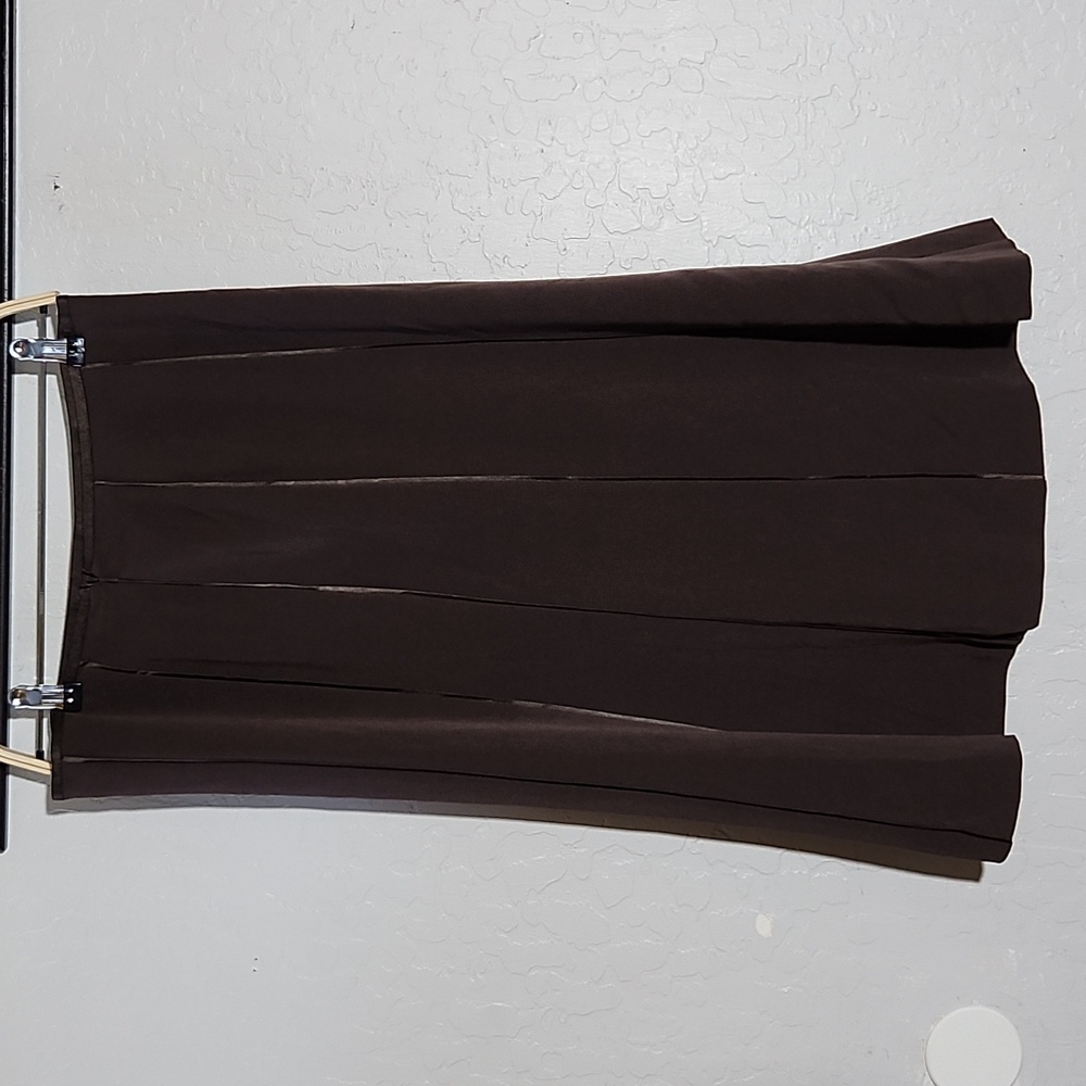 SIGRID OLSEN 4 Autumn Sonnet Long Skirt Espresso Brown Y2k